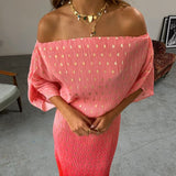 Never Fully Dressed Tilly Dress In Pink Ombre
