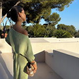 Never Fully Dressed Tilly Dress In Pistachio