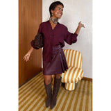 Never Fully Dressed Wine Mini Kilt Skirt