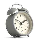 Newgate Charlie Bell Alarm Clock In Grey
