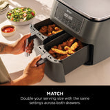 Ninja 6-in-1 Dual Zone Air Fryer 7.6L In Grey