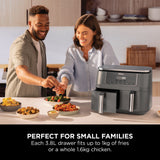 Ninja 6-in-1 Dual Zone Air Fryer 7.6L In Grey