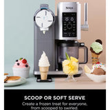 Ninja CREAMi Scoop & Swirl 13-in-1 Soft Serve & Ice Cream Maker In Platinum Silver