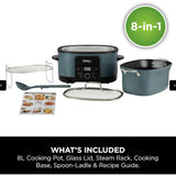 Ninja Foodi 8-in-1 PossibleCooker Slow Cooker & Multi-Cooker Sea Salt Grey In Blue