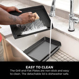 Ninja GR101UK Sizzle Indoor Grill & Flat Plate