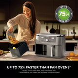 Ninja MAX 6-in-1 Dual Zone Air Fryer 7.6L In Black