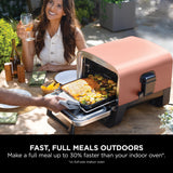 Ninja OO101UK Woodfire Electric Outdoor Oven, Artisan Pizza Maker and BBQ Smoker