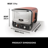 Ninja OO101UK Woodfire Electric Outdoor Oven, Artisan Pizza Maker and BBQ Smoker
