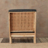 Nkuku Abe Linen Armchair in Charcoal