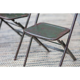 Nkuku Ishan Reclaimed Metal Folding Chair