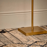 Nkuku Kara Floor Lamp in Brass