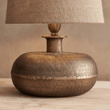Nkuku Lumbu Lamp in Antique Brass - Large