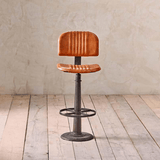 Nkuku Narwana Leather Bar Chair