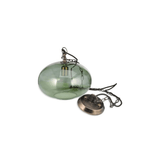 Nkuku Otoro Glass Pendant Green Smoke - Small Round