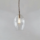 Nkuku Otoro Glass Pendant - Small Oval