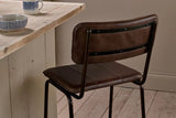 Nkuku Ukari Counter Chair - Dark Brown