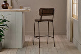 Nkuku Ukari Counter Chair - Dark Brown