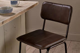 Nkuku Ukari Counter Chair - Dark Brown