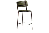 Nkuku Ukari Counter Chair - Rich Green