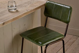 Nkuku Ukari Counter Chair - Rich Green