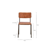 nkuku Ukari Leather Dining Chair in Aged Tan