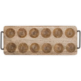 nkuku Anda Mango Wood Egg Holder in Natural