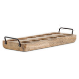 nkuku Anda Mango Wood Egg Holder in Natural