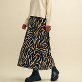 Nobody's Child Animal Print Drawstring Waist Midaxi Skirt