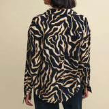 Nobody's Child Animal Print Long Sleeve Utility Shirt