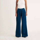 nobody's Child Ava Organic Cotton Denim Trousers In Blue