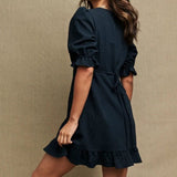 Nobody's Child Black Delilah Mini Tea Dress