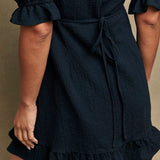 Nobody's Child Black Delilah Mini Tea Dress