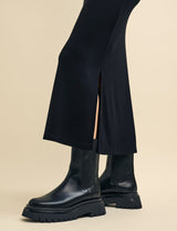 Nobody's Child Black Jersey Ruched Midi Skirt