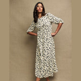 Nobody's Child Cream Floral Chain Print Rachel Midi Dress