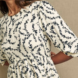 Nobody's Child Cream Floral Chain Print Rachel Midi Dress