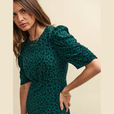 Nobody's Child Green Spot Print Evie Midi Dress