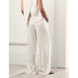 nobody's Child Linen-blend Wide Leg Shona Trousers In Cream
