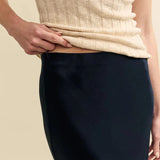 Nobody's Child Mila Satin Slip Midaxi Skirt In Black