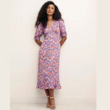 Nobody's Child Vintage Pink Floral Delilah Midi Dress
