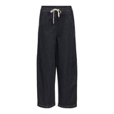 OBJECT Denim Loose-fit Jeans In Dar Blue Denim