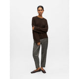OBJECT Knitted Pullover In Seal Brown
