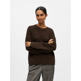 OBJECT Knitted Pullover In Seal Brown