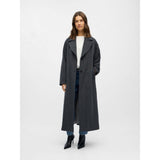 OBJECT OBJAUBREY Longline Coat In Medium Grey
