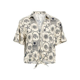 OBJECT OBJEMBER Printed Shirt In Sandshell
