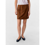 OBJECT OBJFENJA Faux Suede Mini Skirt In Brown