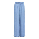 OBJECT OBJFRAME Loose Trousers In Light Blue Denim