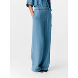 OBJECT OBJFRAME Loose Trousers In Light Blue Denim