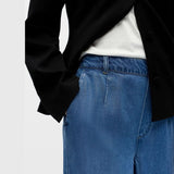OBJECT OBJFRAME Loose trousers In Medium Blue Denim