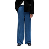 OBJECT OBJFRAME Loose trousers In Medium Blue Denim