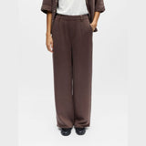 OBJECT OBJFRAME Loose Trousers In Seal Brown